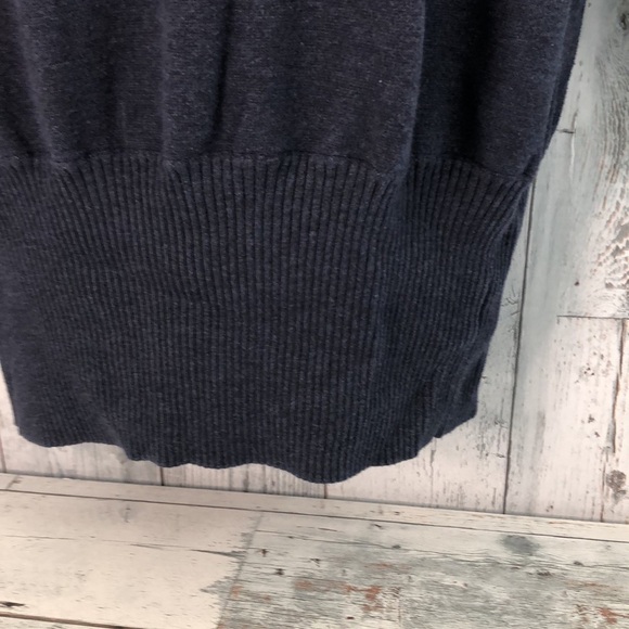 Athleta Cowl/Funnel Neck Tunic Dark Blue Medium - Picture 2 of 10